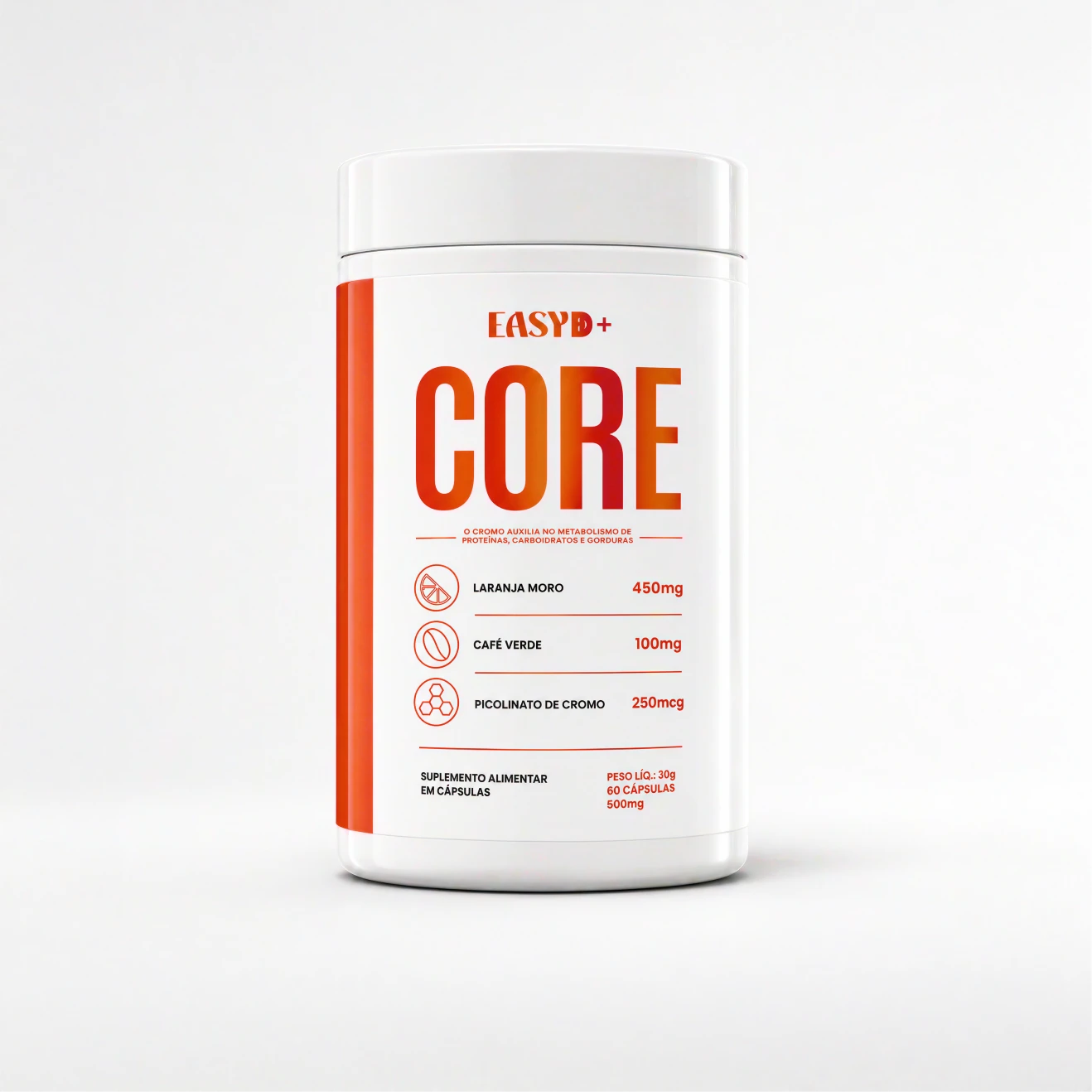 EASYD+ CORE 500MG - 60 CÁPSULAS